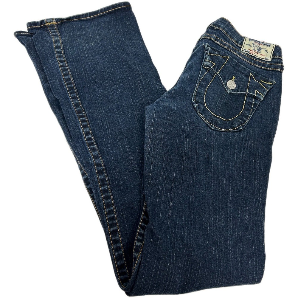 True Religion‎ Vintage Y2K Becky Style Women's Jeans Size 29 Bootleg Flair